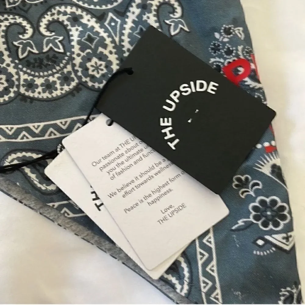 NWT The Upside Dog PUPSIDE Blue Necktie Bandana